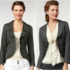 Cabi Work It gray blazer jacket
